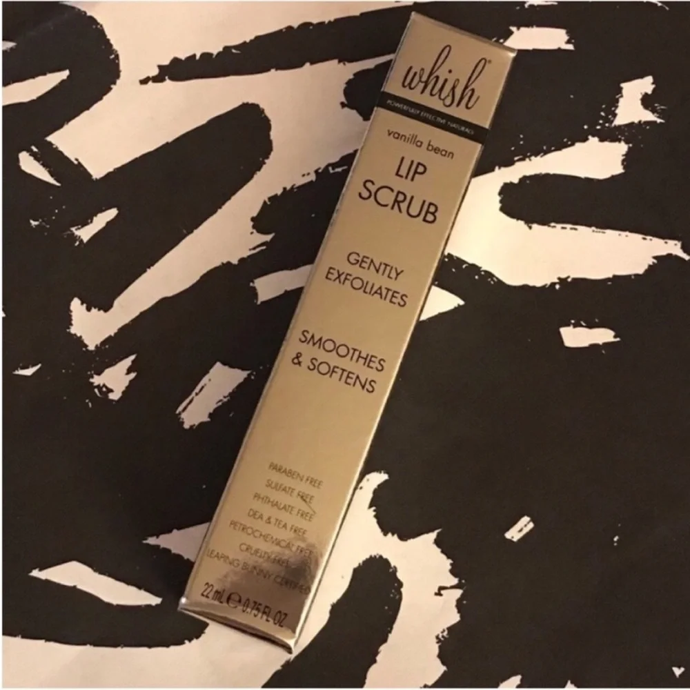 Whish Vanilla Bean Exfoliating & Moisturizing Lip Scrub, 0.75 fl oz / 22 ml